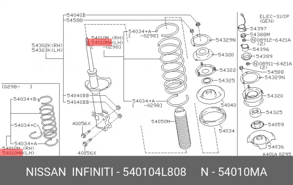 Схема: Пружина передняя FORGA F0503033
