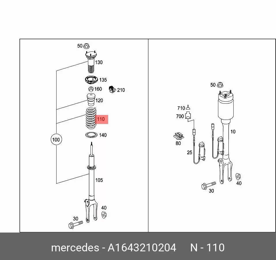 Схема: Пружина передняя FORGA F0503091