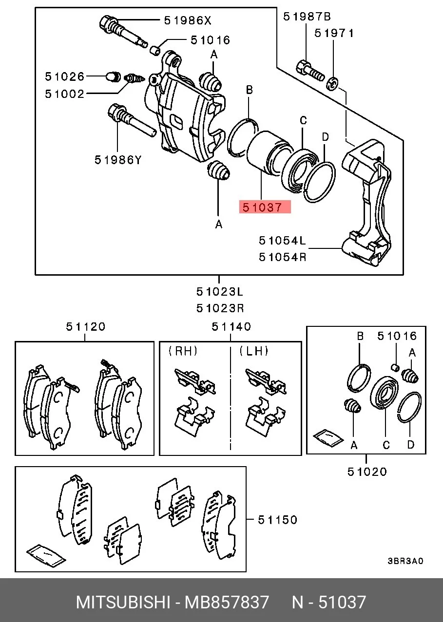 Схема: Тормозные колодки передние FORGA F1509071