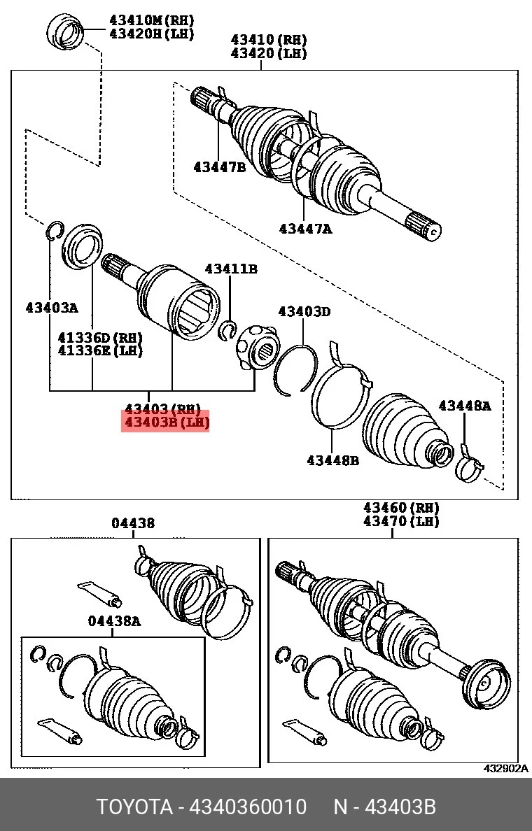 Схема: ШРУС внутренний FORGA F1635142
