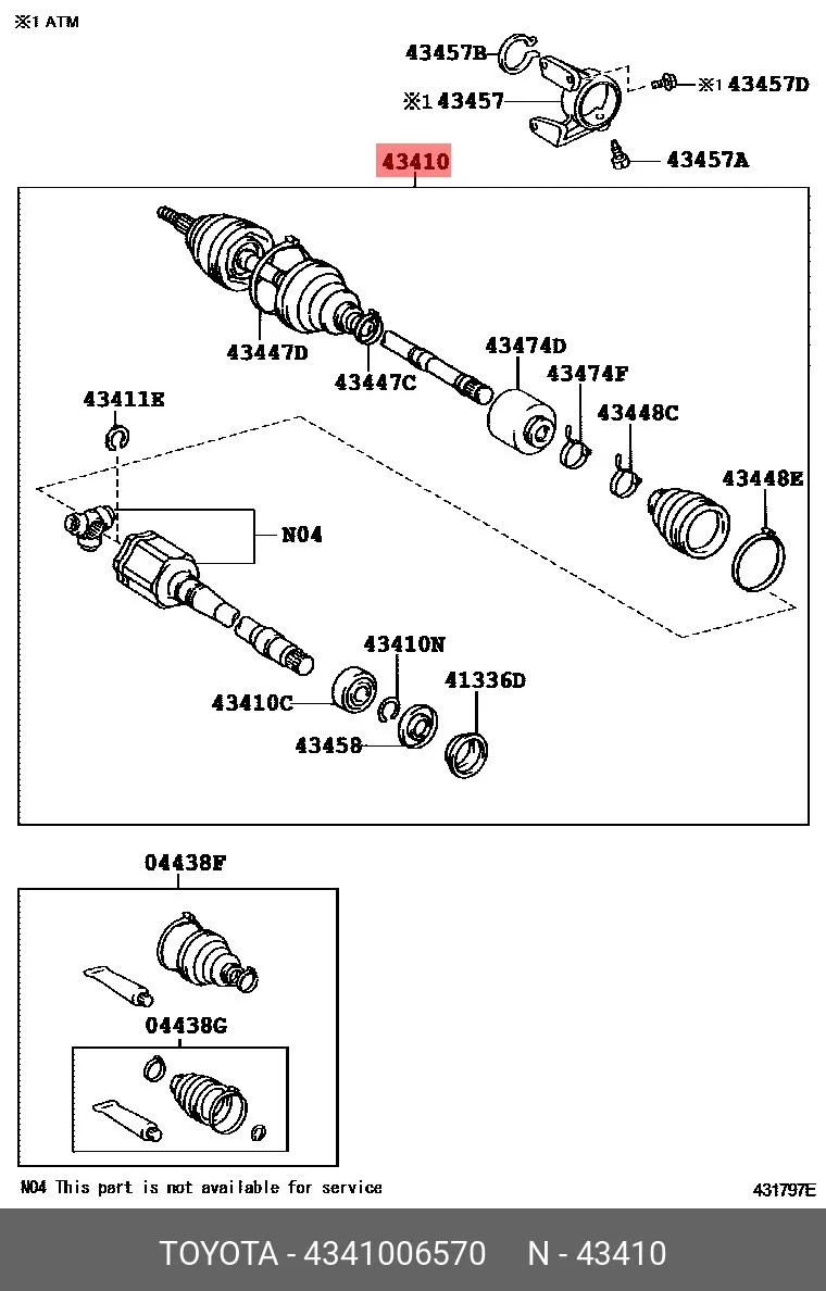Схема: ШРУС наружный FORGA F1636127