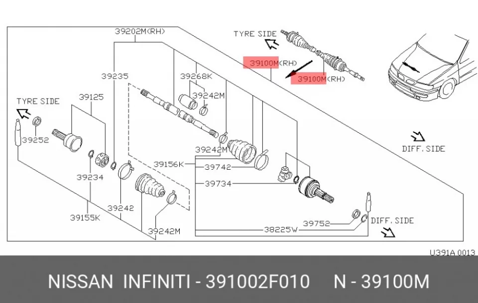 Схема: ШРУС наружный FORGA F1636143