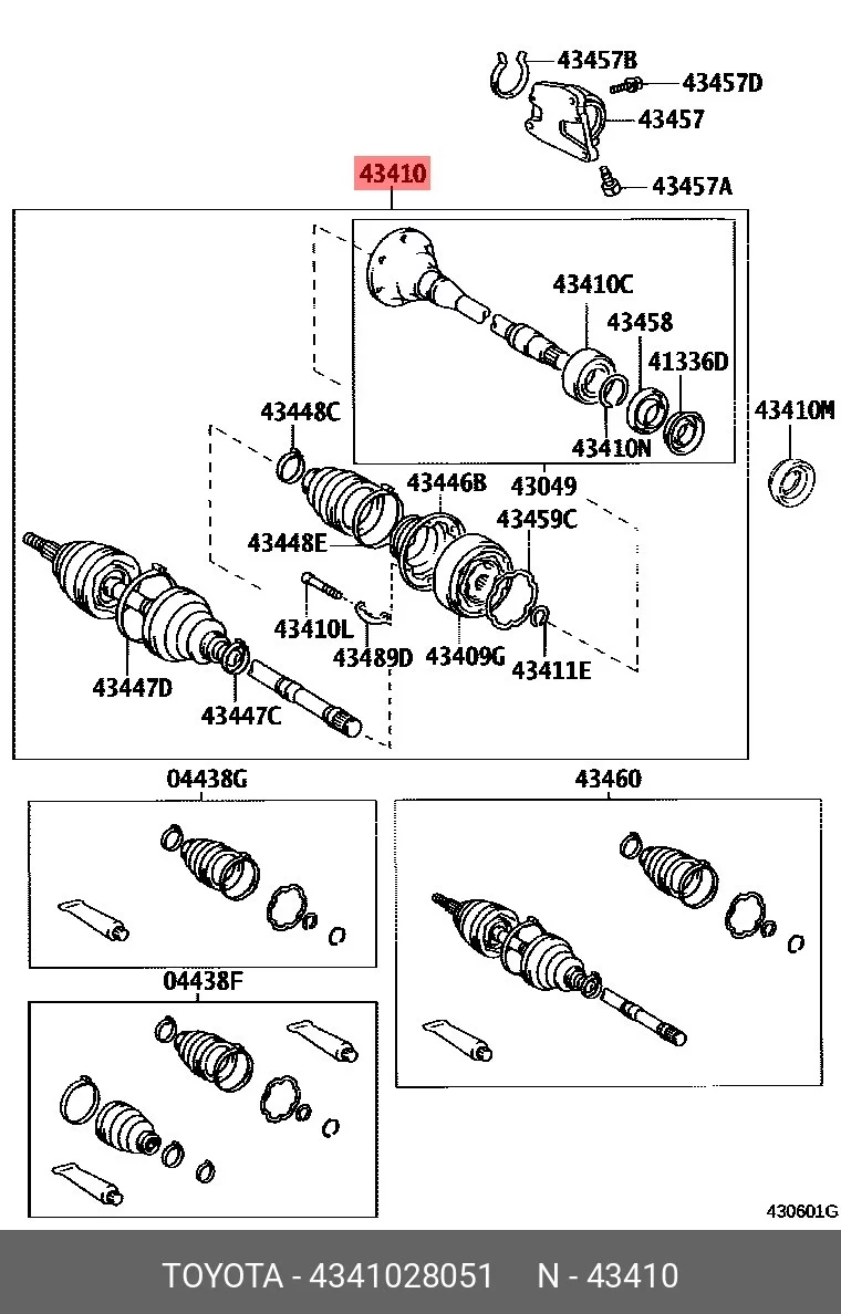 Схема: ШРУС наружный FORGA F1636152